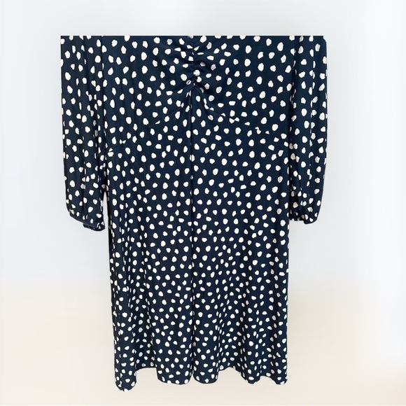 - Black Mini Dress pattern print papaya size 16 new ladies black - Picture 2 of 10